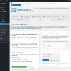 Page screenshot: Asset CleanUp &rarr; Help