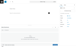 Page screenshot: Add Page ‹ Test site — WordPress