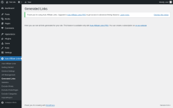 Page screenshot: Auto Affiliate Links → Generated Links