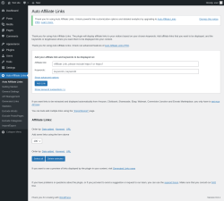 Page screenshot: Auto Affiliate Links