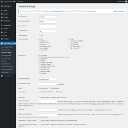 Page screenshot: Auto Affiliate Links &rarr; General Settings