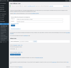 Page screenshot: Auto Affiliate Links