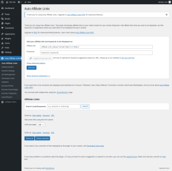 Page screenshot: Auto Affiliate Links