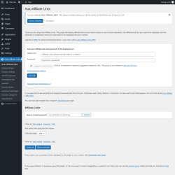 Page screenshot: Auto Affiliate Links