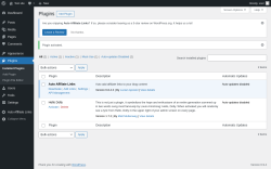 Page screenshot: Plugins &lsaquo; Test site &mdash; WordPress