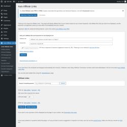 Page screenshot: Auto Affiliate Links