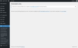 Page screenshot: Auto Affiliate Links &rarr; Generated Links