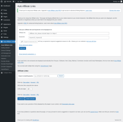 Page screenshot: Auto Affiliate Links