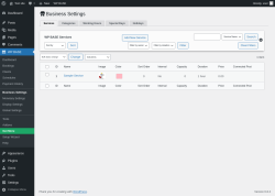 Page screenshot: WP BASE → Business Settings