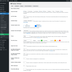 Page screenshot: WP BASE → Display Settings