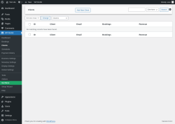 Page screenshot: WP BASE → Clients