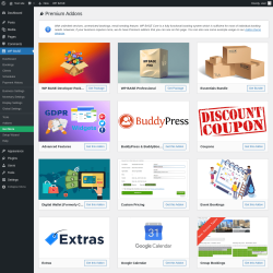Page screenshot: WP BASE → Get More