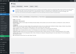 Page screenshot: WP BASE → Help → Shortcodes