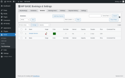 Page screenshot: Users → Your Bookings → Services