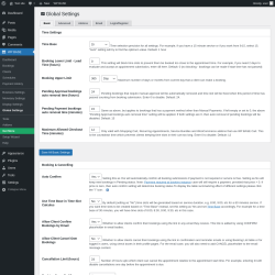 Page screenshot: WP BASE → Global Settings