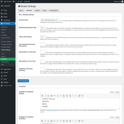 Page screenshot: WP BASE → Global Settings → Advanced