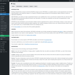 Page screenshot: WP BASE → Help
