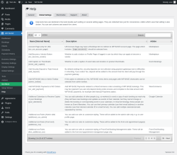 Page screenshot: WP BASE → Help → Global Settings