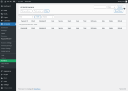 Page screenshot: WP BASE → Payment History
