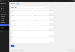 Page screenshot: Contacts &rarr; Add new