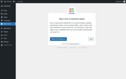 Page screenshot: ‹ Test site — WordPress