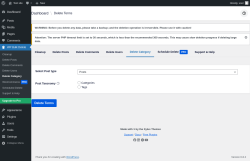 Page screenshot: WP Bulk Delete → Delete Category