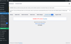 Page screenshot: WP Bulk Delete → Scheduled Delete