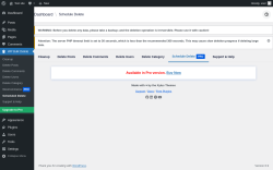 Page screenshot: WP Bulk Delete → Scheduled Delete