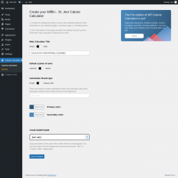 Page screenshot: Calorie Calculator