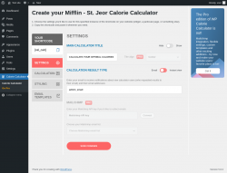 Page screenshot: Calorie Calculator