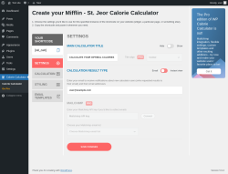 Page screenshot: Calorie Calculator