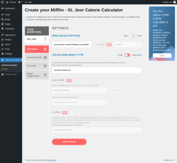 Page screenshot: Calorie Calculator