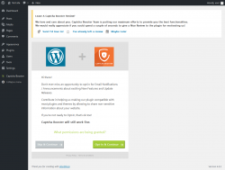 Page screenshot: Captcha Type ‹ Test site — WordPress