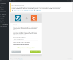 Page screenshot: Captcha Type ‹ Test site — WordPress