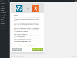 Page screenshot: Captcha Type ‹ Test site — WordPress