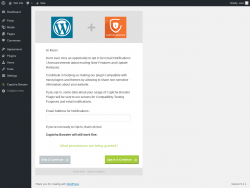 Page screenshot: Captcha Type ‹ Test site — WordPress
