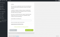 Page screenshot: Captcha Type ‹ Test site — WordPress