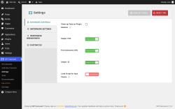 Page screenshot: WP Carousel &rarr; Settings
