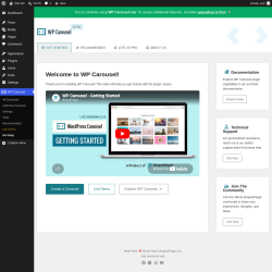 Page screenshot: WP Carousel &rarr; Recommended
