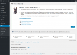 Page screenshot: WP Cerber