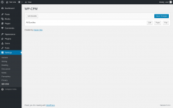 Page screenshot: Settings → WP-CFM