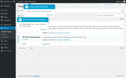 Page screenshot: Plugins ‹ Test site — WordPress