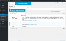Page screenshot: Plugins ‹ Test site — WordPress