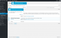 Page screenshot: Plugins ‹ Test site — WordPress
