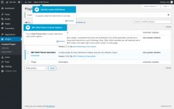 Page screenshot: Plugins ‹ Test site — WordPress