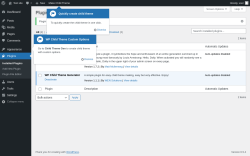 Page screenshot: Plugins ‹ Test site — WordPress
