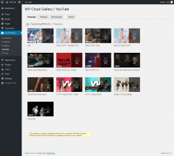 Page screenshot: CloudGallery &rarr; YouTube