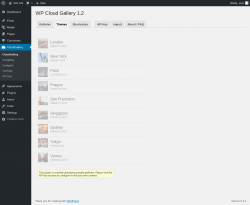 Page screenshot: CloudGallery &rarr; Themes