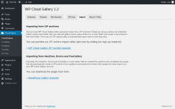 Page screenshot: CloudGallery &rarr; Import