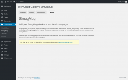 Page screenshot: CloudGallery &rarr; SmugMug &rarr; About